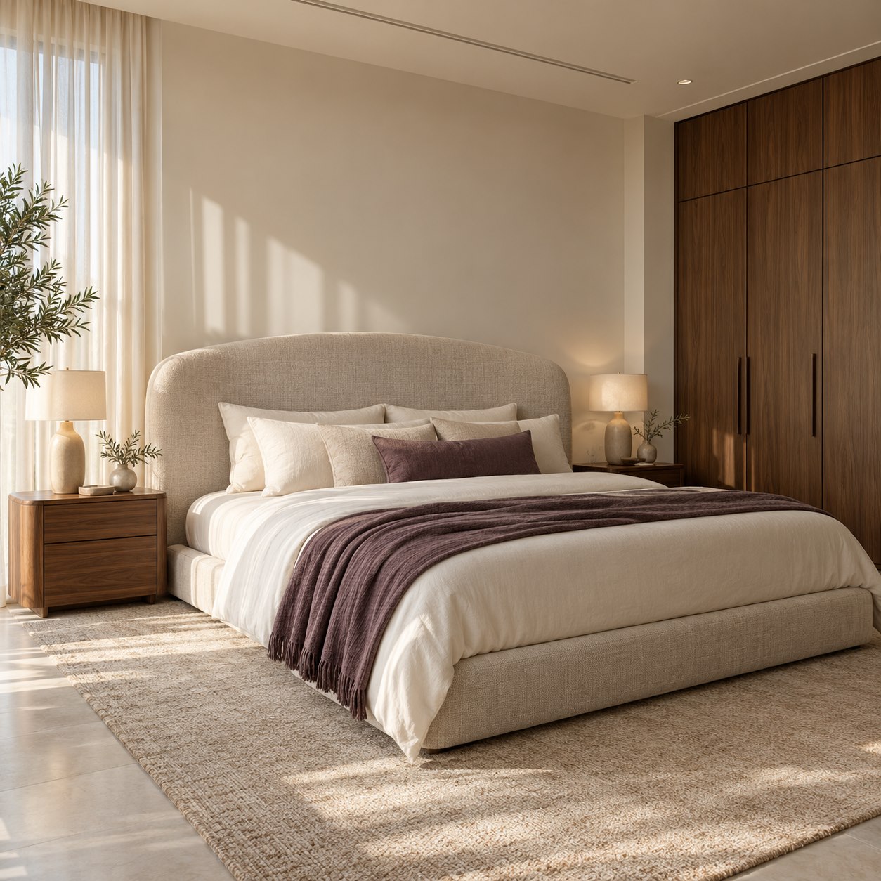 A calmer bedroom — original Dubai Furni design concept