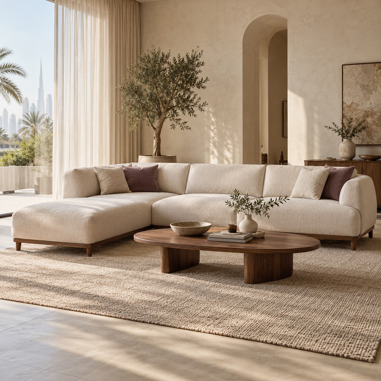 A welcoming living room — original Dubai Furni design concept